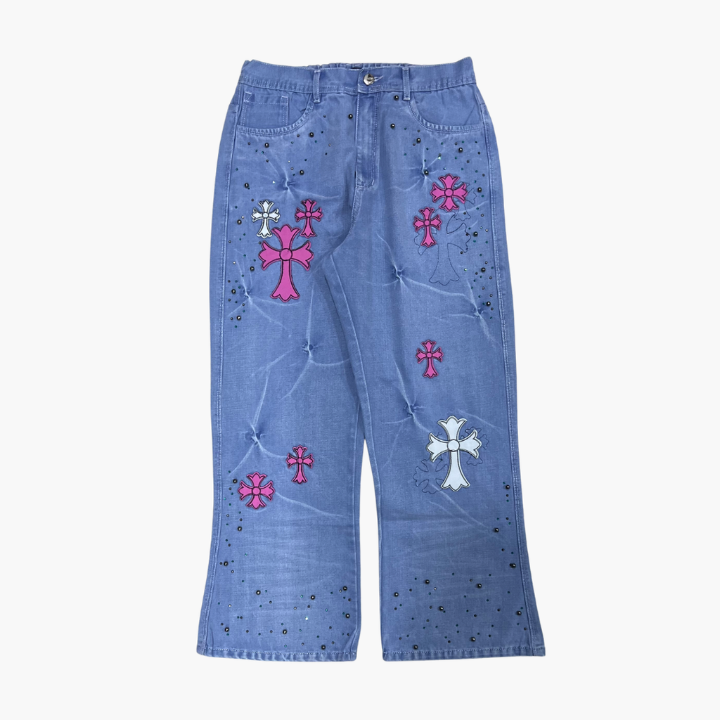 Flared Semi Baggy Jean ETERNAL | Jean Flared Semi Baggy de Moda Streetwear - Nodoka Magik