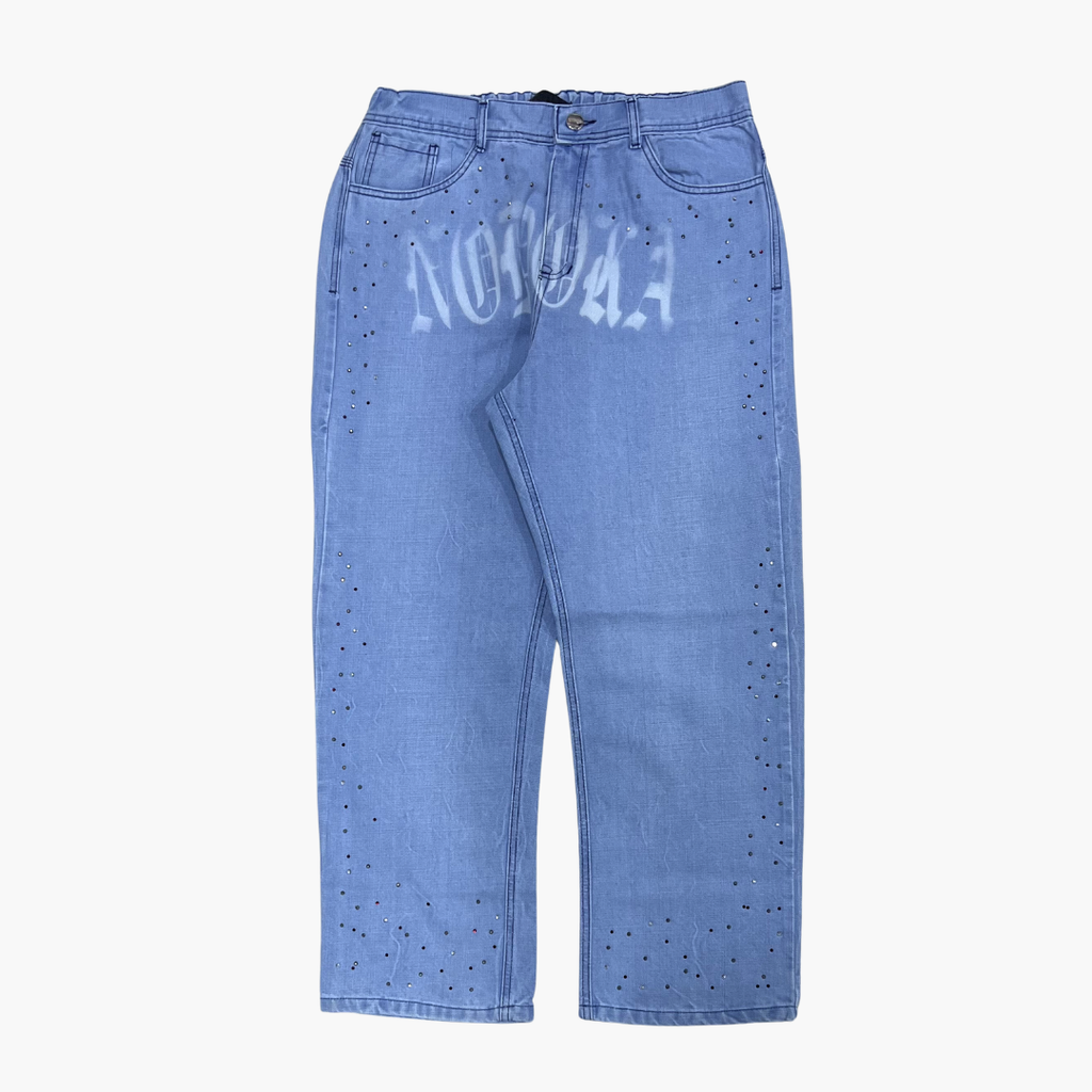 Semi Baggy Jean Ghost | Jean Semi Baggy de Moda Streetwear - Nodoka Magik