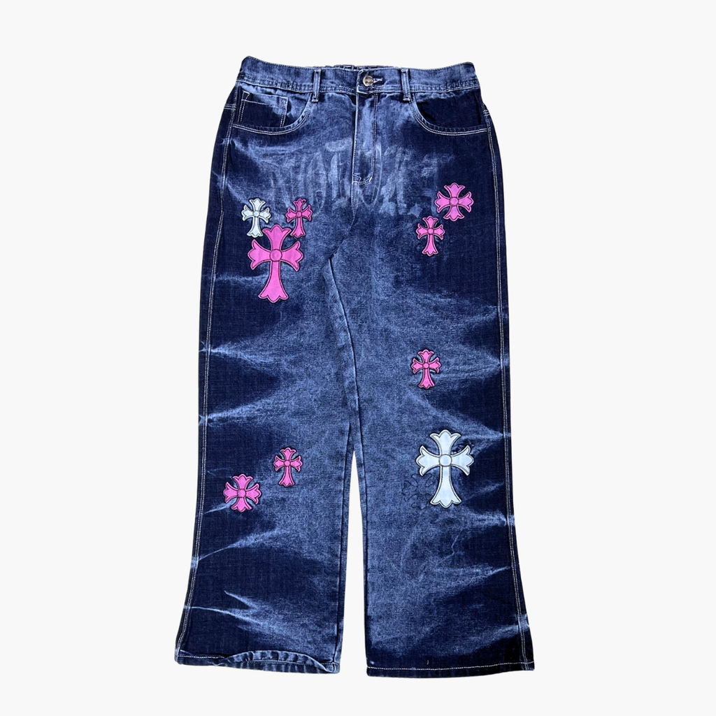 Flared Semi Baggy Jean ETERNAL | Jean Flared Semi Baggy de Moda Streetwear - Nodoka Magik