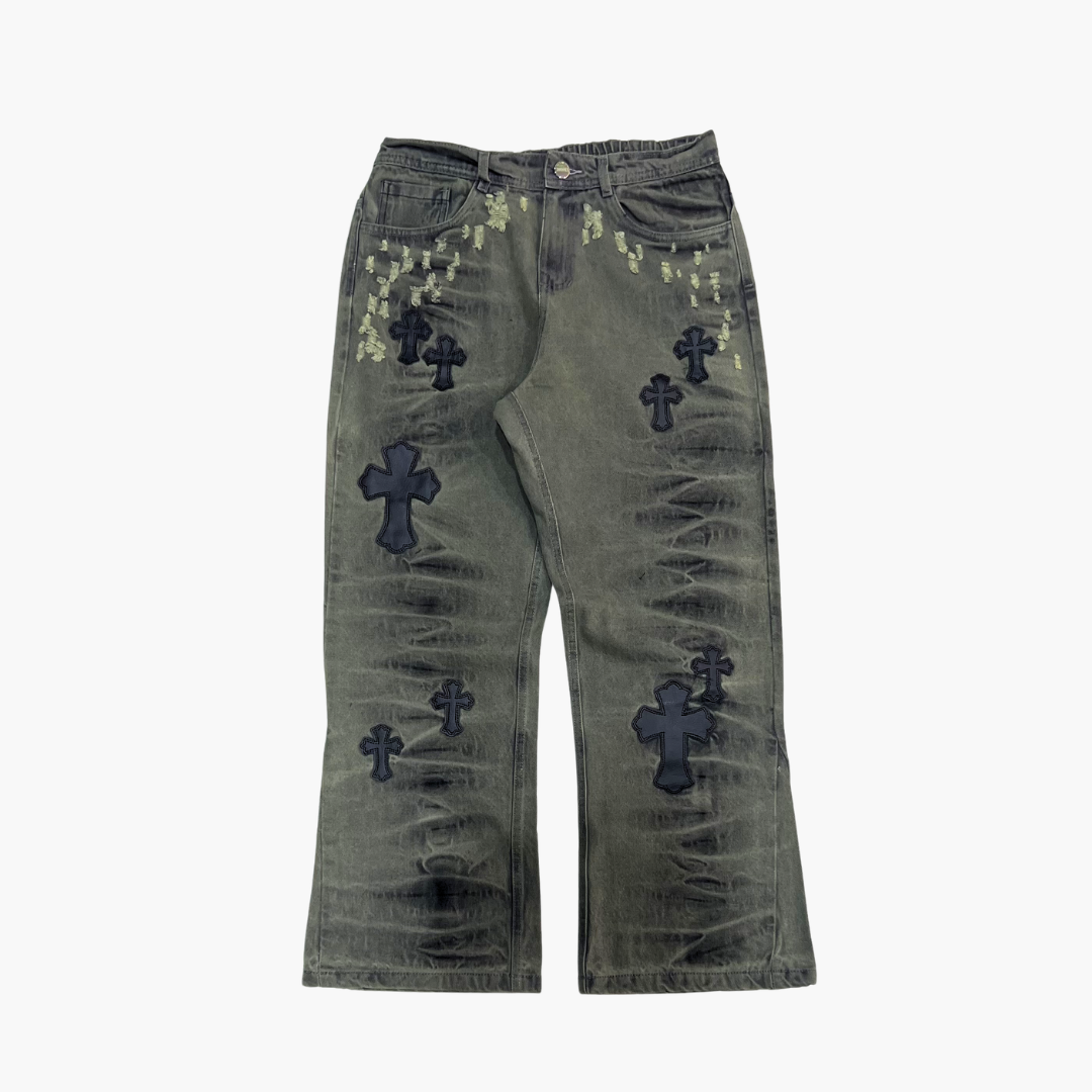 Flared Semi Baggy Jean ETERNAL | Jean Acampanado Semi Baggy de Moda Urbana - Nodoka Magik
