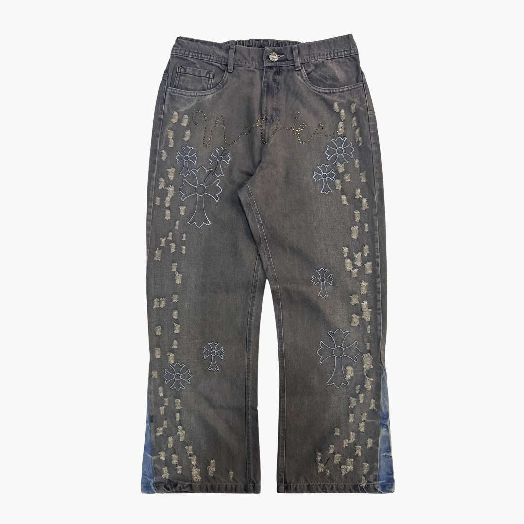 Flared Semi Baggy Jean Nodoka ETERNAL | Jean Acampanado Semi Baggy de Moda Urbana - Nodoka Magik