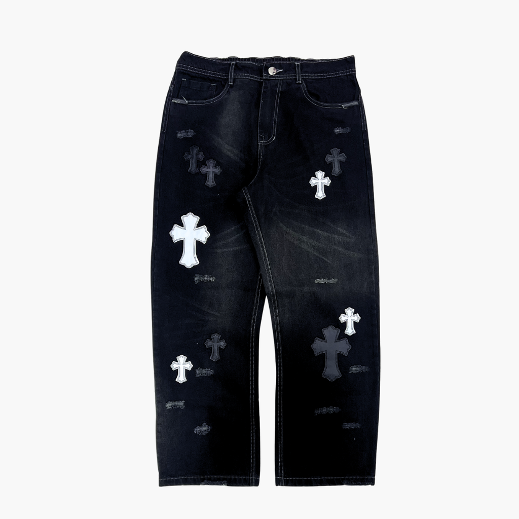 Semi Baggy Jean ETERNAL | Jean Semi Baggy de Mezclilla Streetwear - Nodoka Magik