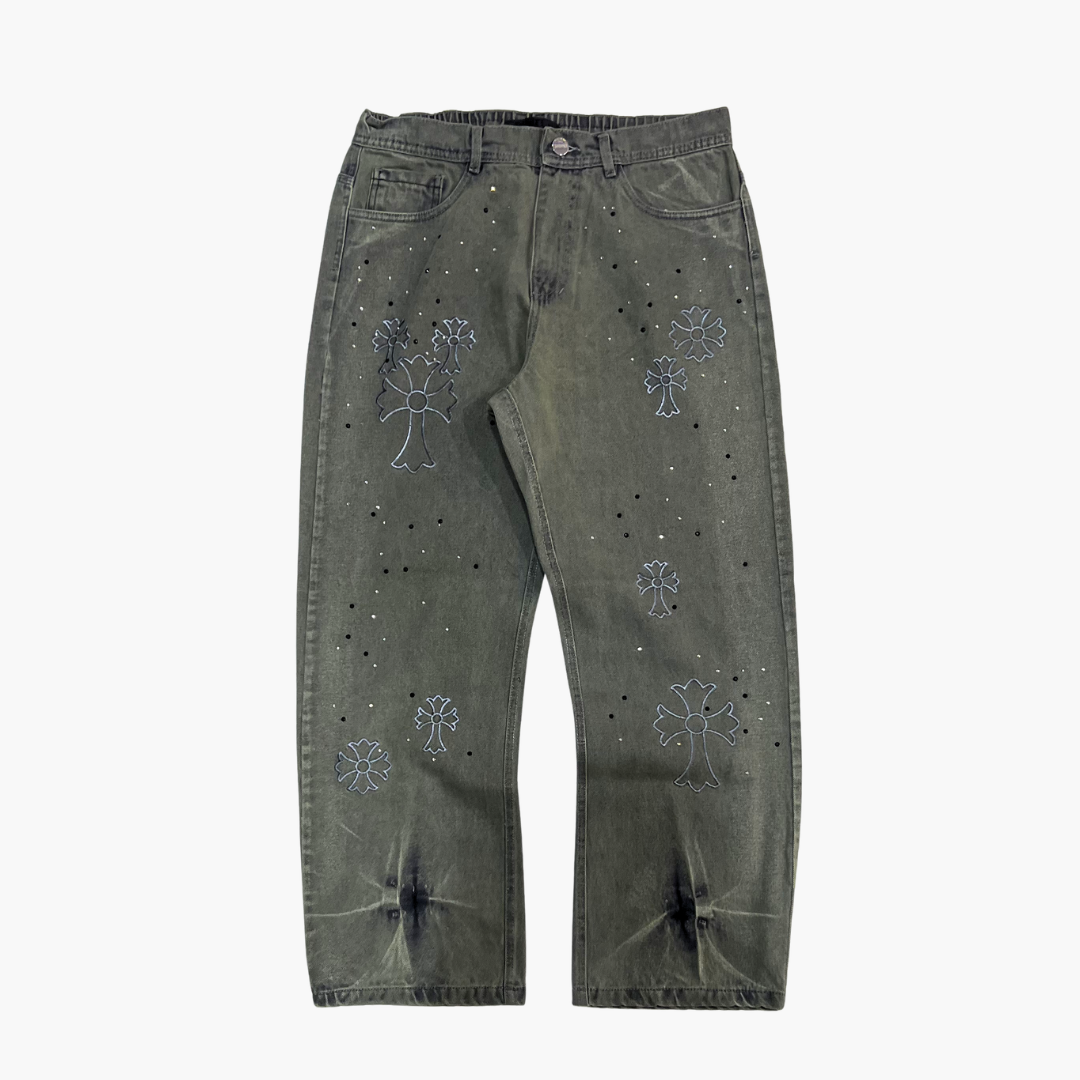 Semi Baggy Jean ETERNAL | Jean Semi Baggy de Mezclilla Streetwear - Nodoka Magik