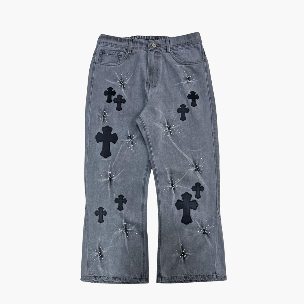 Flared Semi Baggy Jean ETERNAL | Jean Acampanado Semi Baggy de Moda Urbana - Nodoka Magik