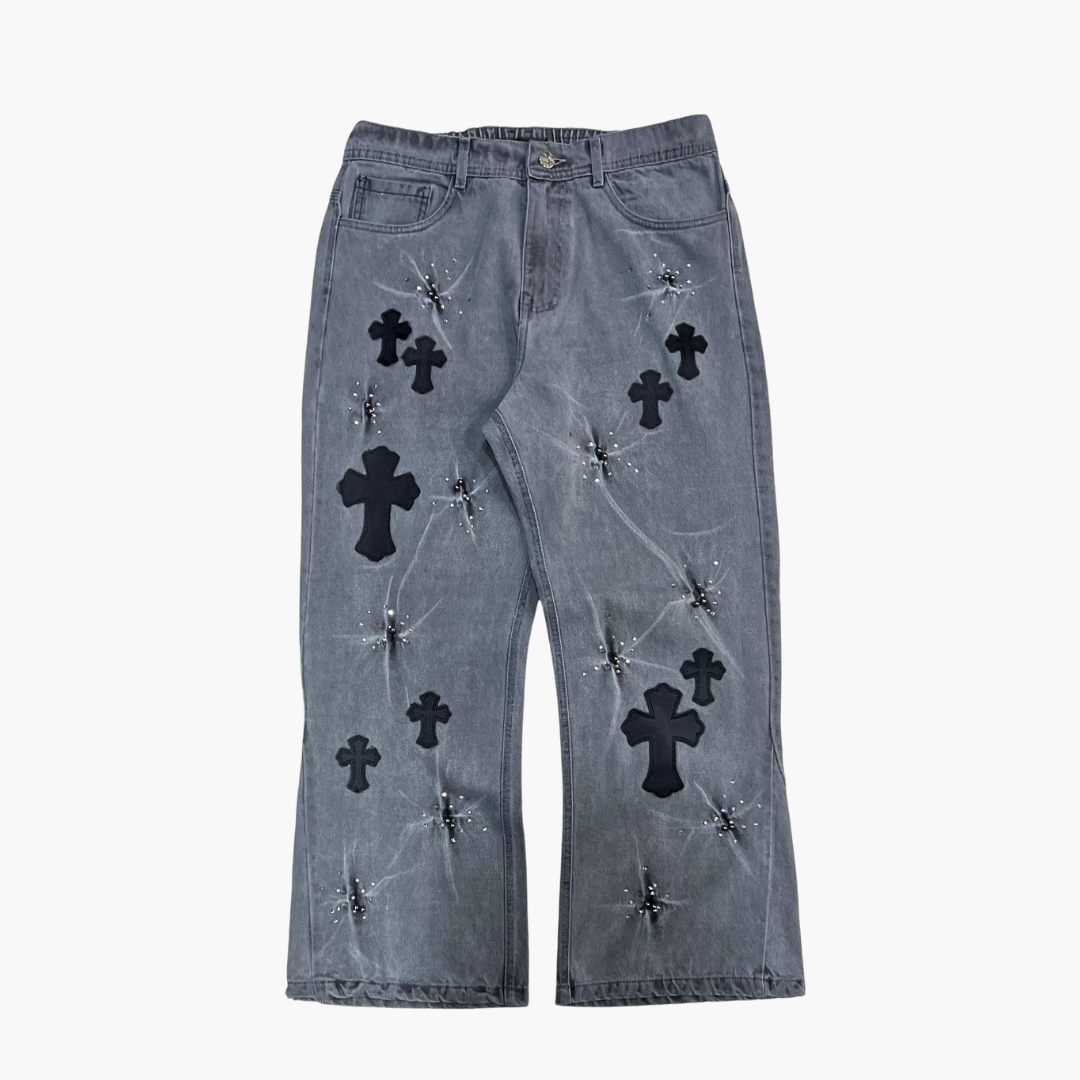 Flared Semi Baggy Jean ETERNAL | Jean Acampanado Semi Baggy de Moda Urbana - Nodoka Magik