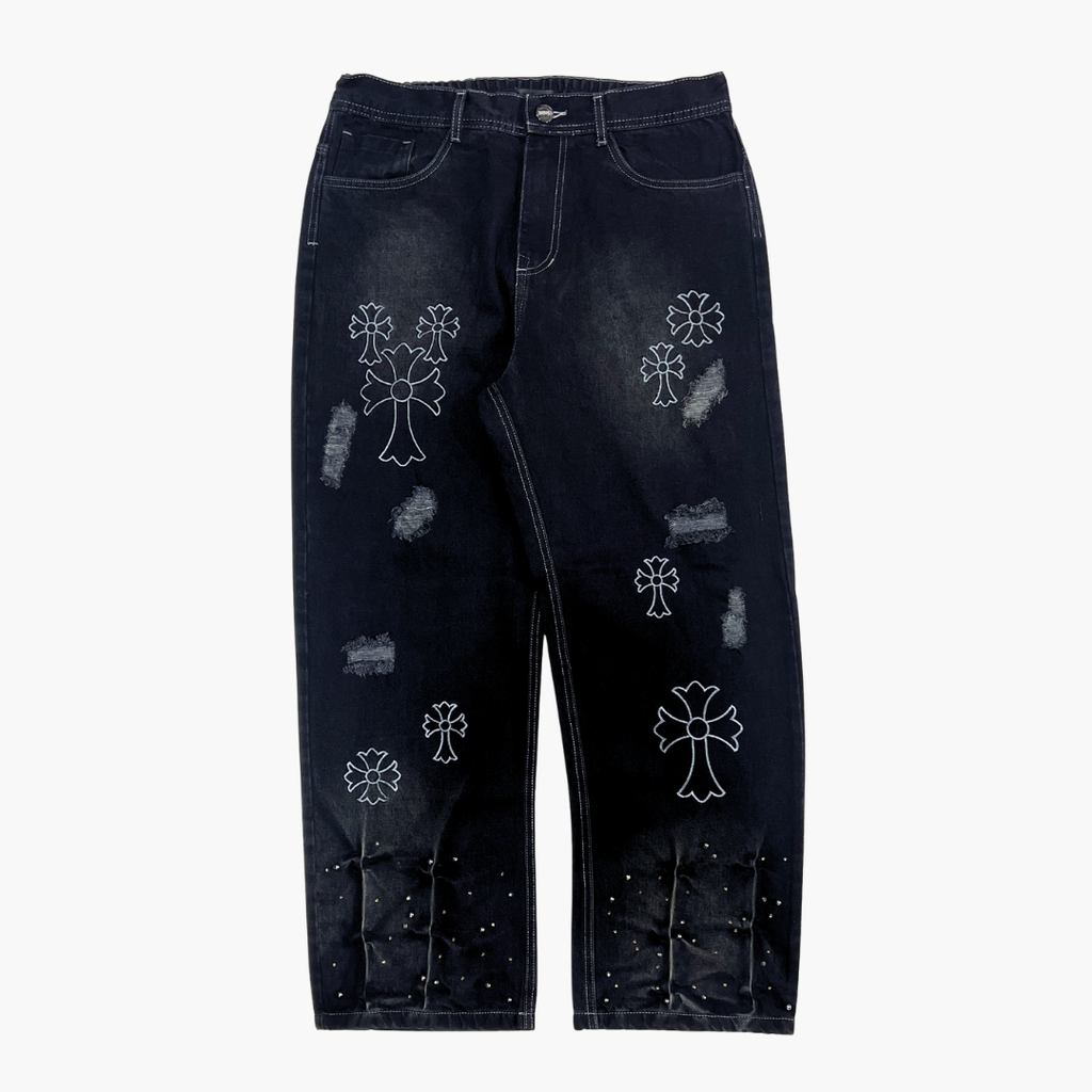 Semi Baggy Jean ETERNAL | Jean Semi Baggy de Mezclilla Streetwear - Nodoka Magik
