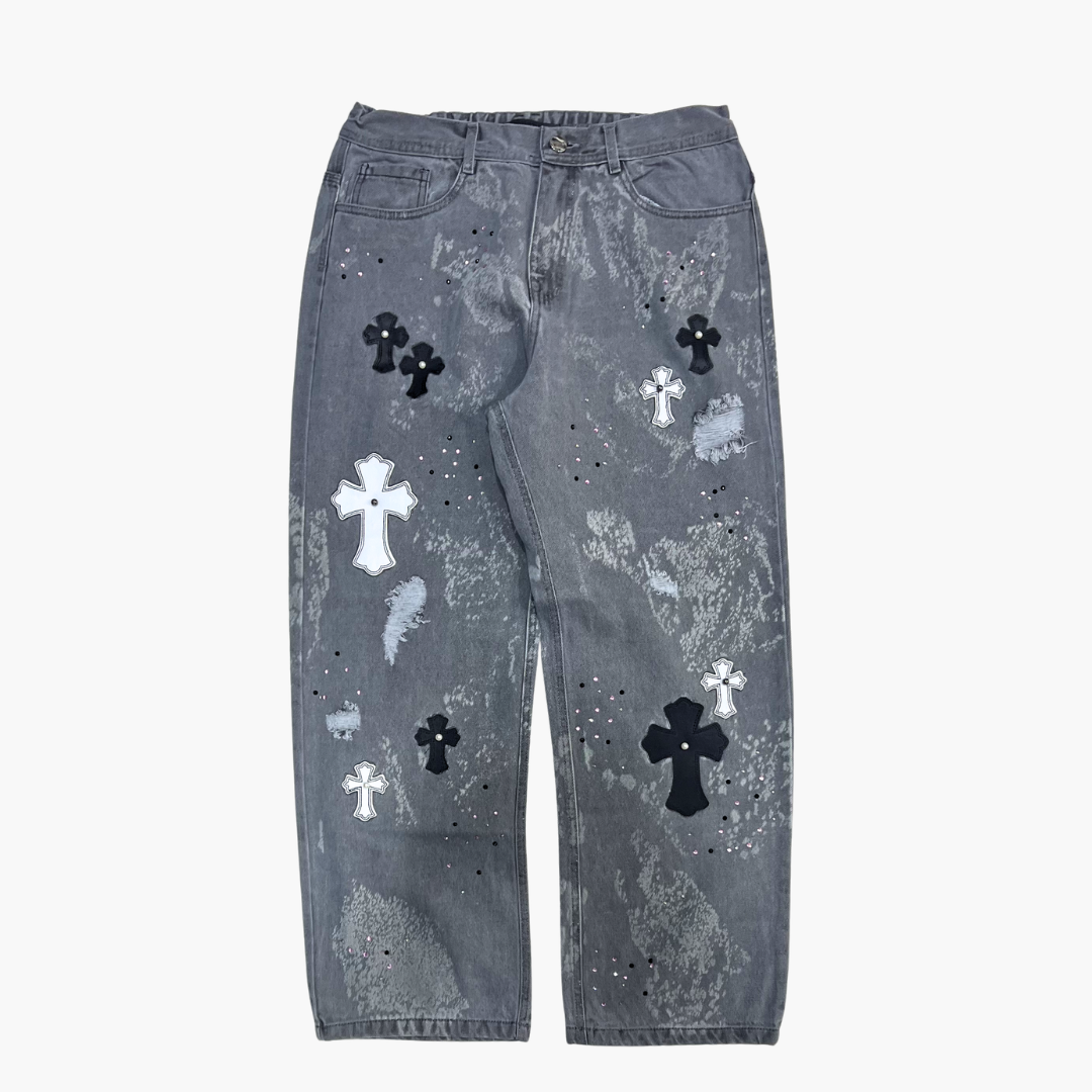 Semi Baggy Jean ETERNAL | Jean Semi Baggy de Mezclilla Streetwear - Nodoka Magik