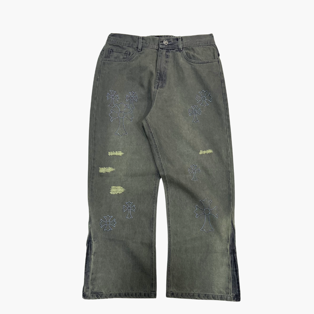 Flared Semi Baggy Jean ETERNAL | Jean Acampanado Semi Baggy de Moda Urbana - Nodoka Magik