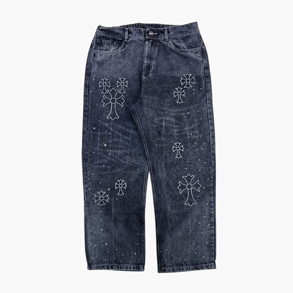 Semi Baggy Jean ETERNAL | Jean Semi Baggy de Mezclilla Streetwear - Nodoka Magik